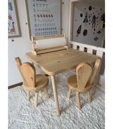 Detský set stôl a stoličky - ZAJAČIKY