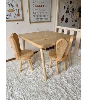 Children's set of table and chairs - BUNNY