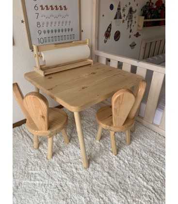 Detský set stôl a stoličky - ZAJAČIKY