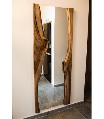 Zrkadlo s dreveným rámom - VERTICAL